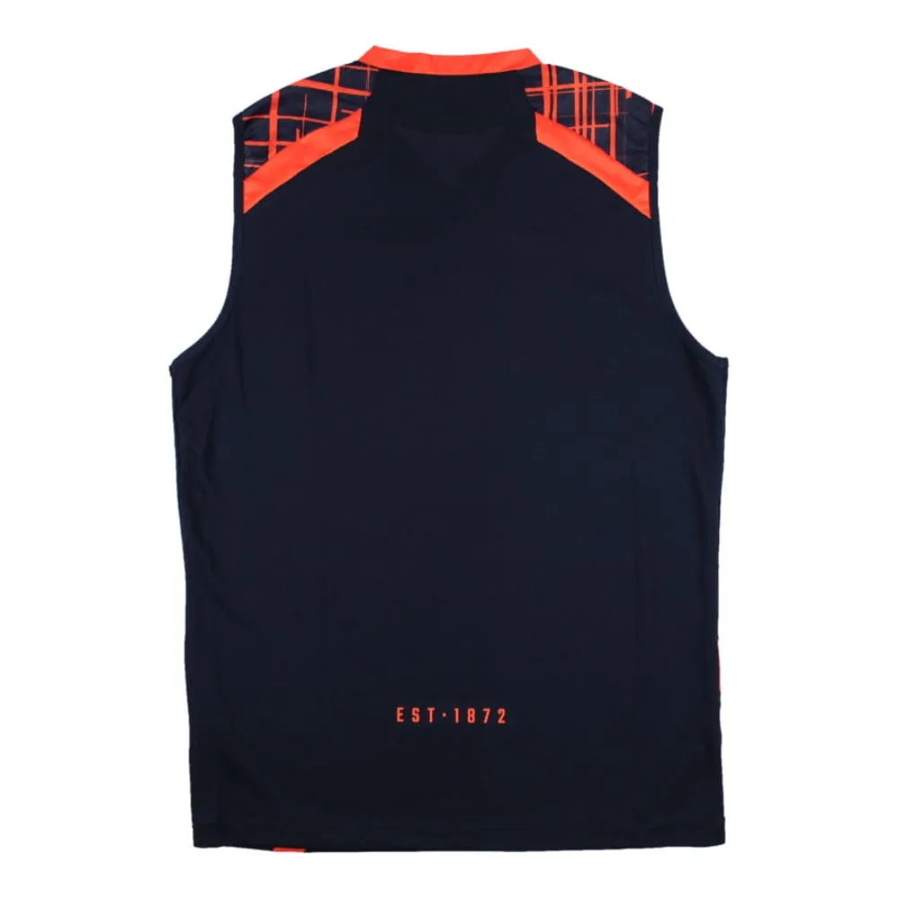 2022-2023 Edinburgh Rugby Sleeveless Gym Shirt (Navy) (Your Name)