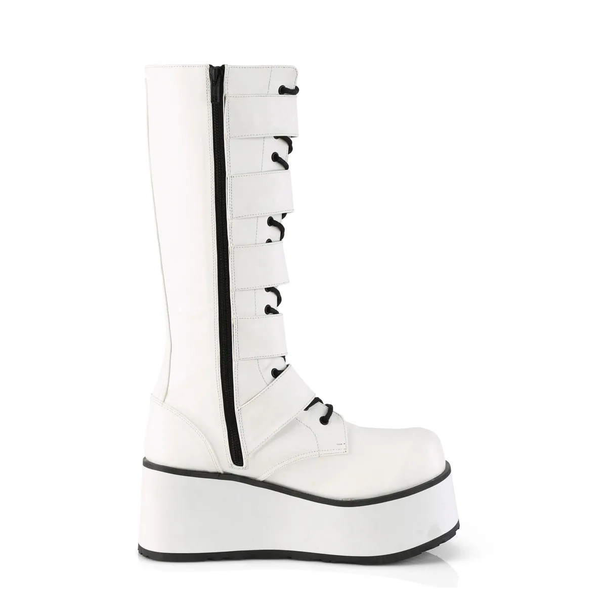 3 Inch Platform TRASHVILLE-518 White