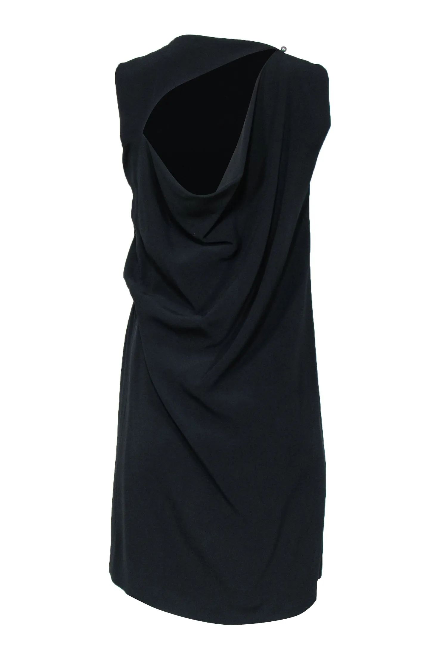 Acne Studios - Black Gathered Side Dress w/ Back Cutout Sz 4