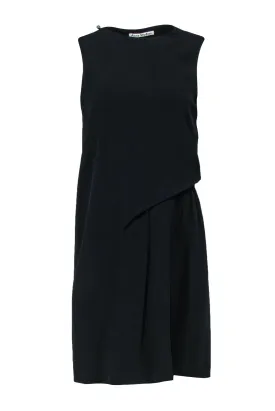 Acne Studios - Black Gathered Side Dress w/ Back Cutout Sz 4