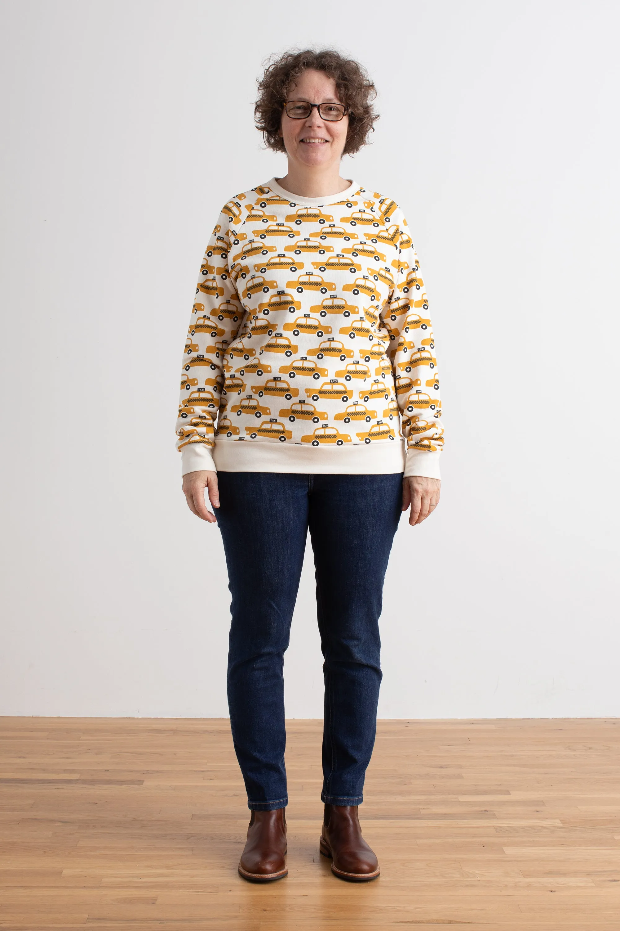 Adult Sweatshirt - Taxi Cabs Yellow