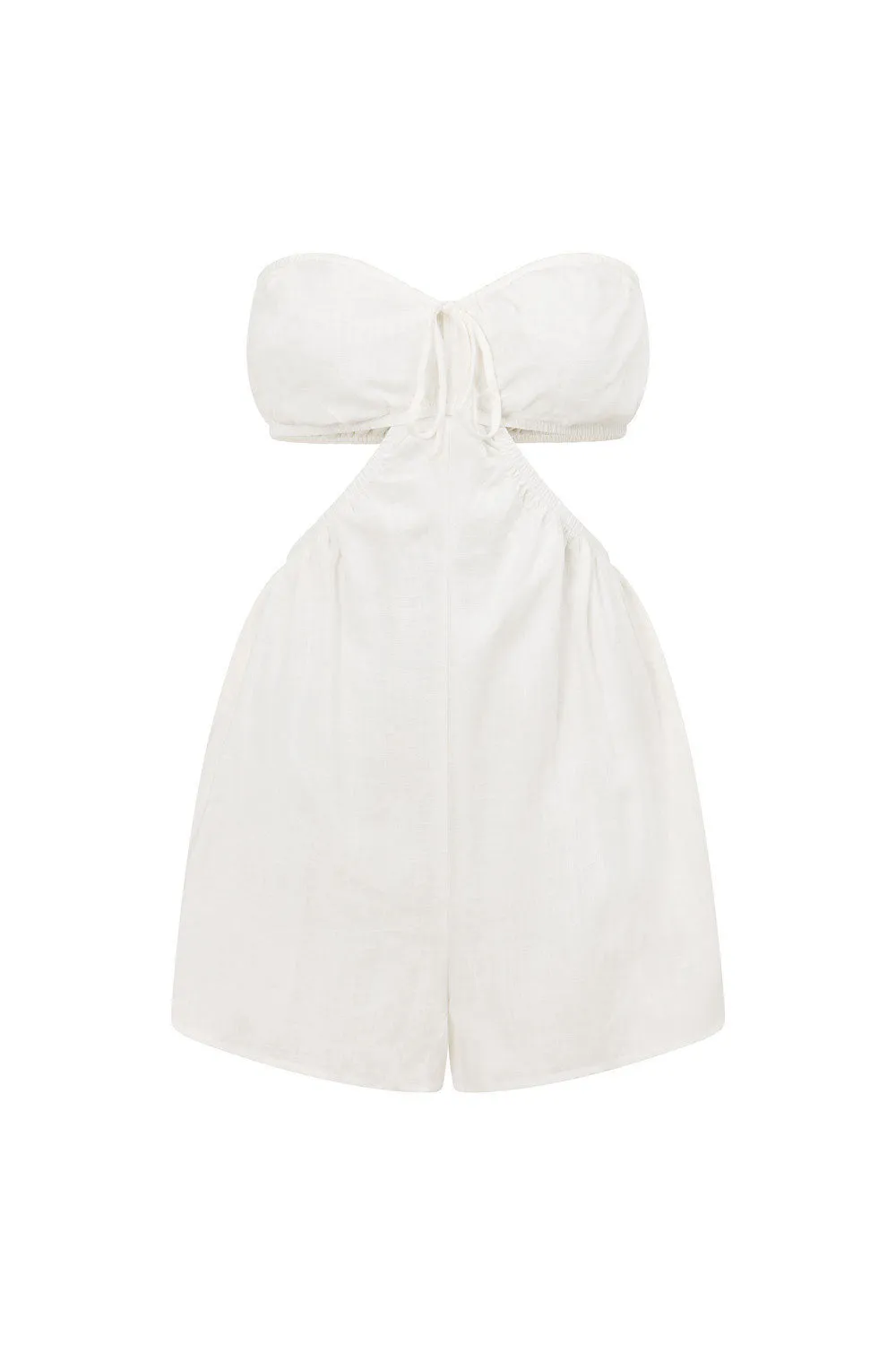 Ardelle Cutout Playsuit - White