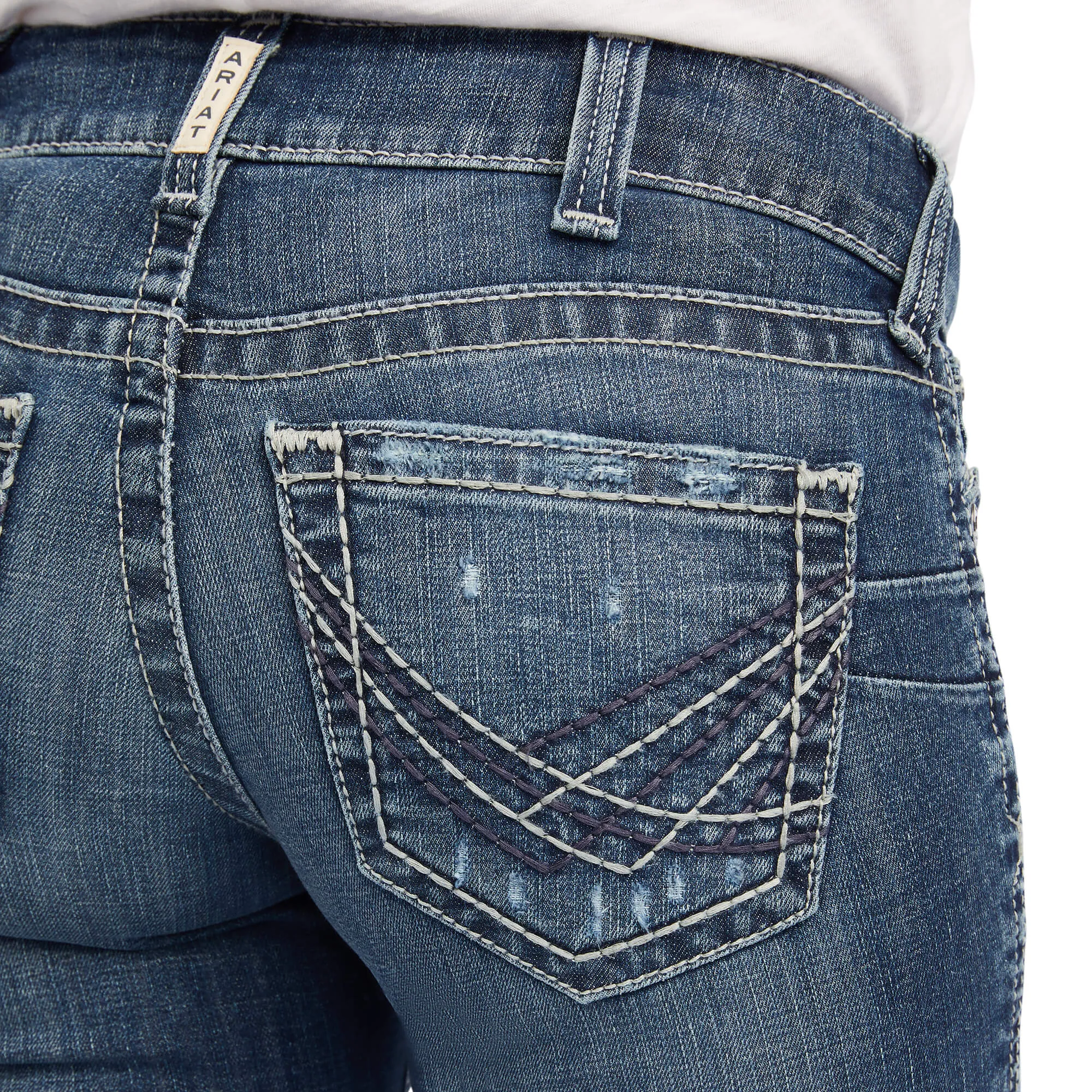 Ariat Women's REAL Mid Rise Raquel Boot Cut Jeans 10041061