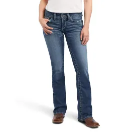 Ariat Women's REAL Mid Rise Raquel Boot Cut Jeans 10041061