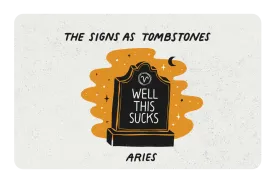 Aries as a Tombstone
