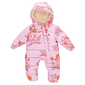 Baby Girls Lindsey Snowsuit - Lavender Poppy