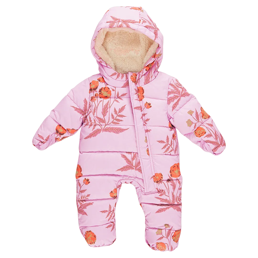 Baby Girls Lindsey Snowsuit - Lavender Poppy