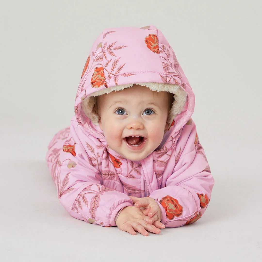 Baby Girls Lindsey Snowsuit - Lavender Poppy