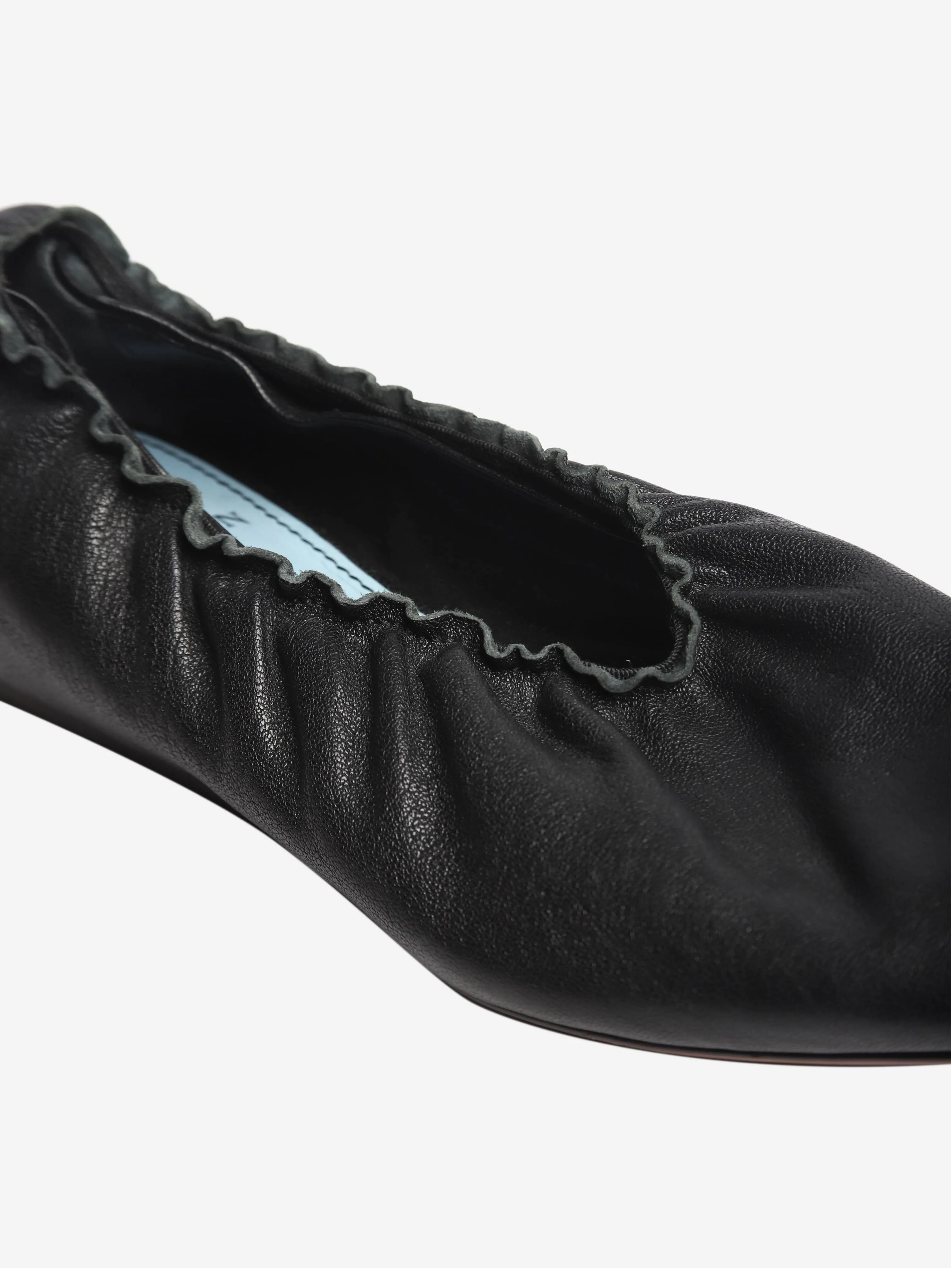 Black elasticated ballet flats - size EU 35.5