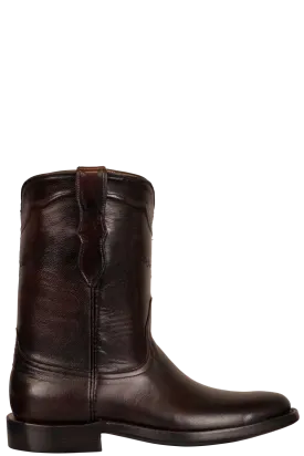 Black Jack Men's Brush Off Goat Roper Boots - Black Cherry