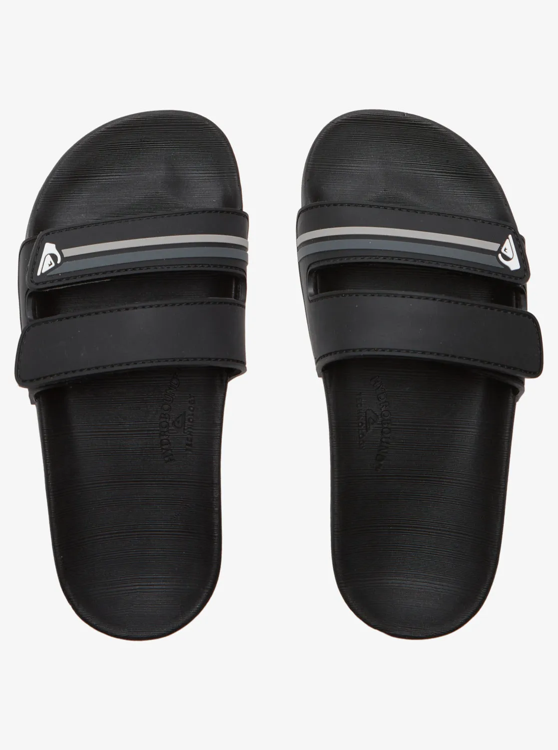 Boys 8-16 Rivi Double Adjust Slide Sandals - Black 1
