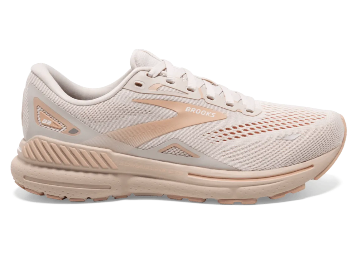 Brooks Adrenaline GTS 23 (B Width) - Crystal Grey/White (Womens)