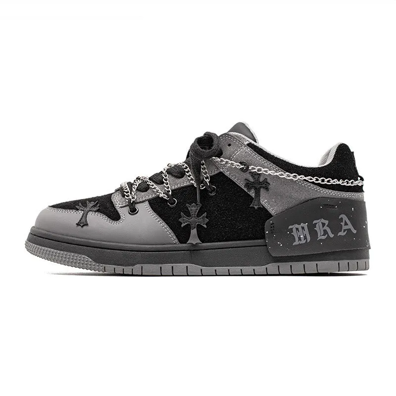 Cross Redemption Chain Retro Punk Platform Shoes