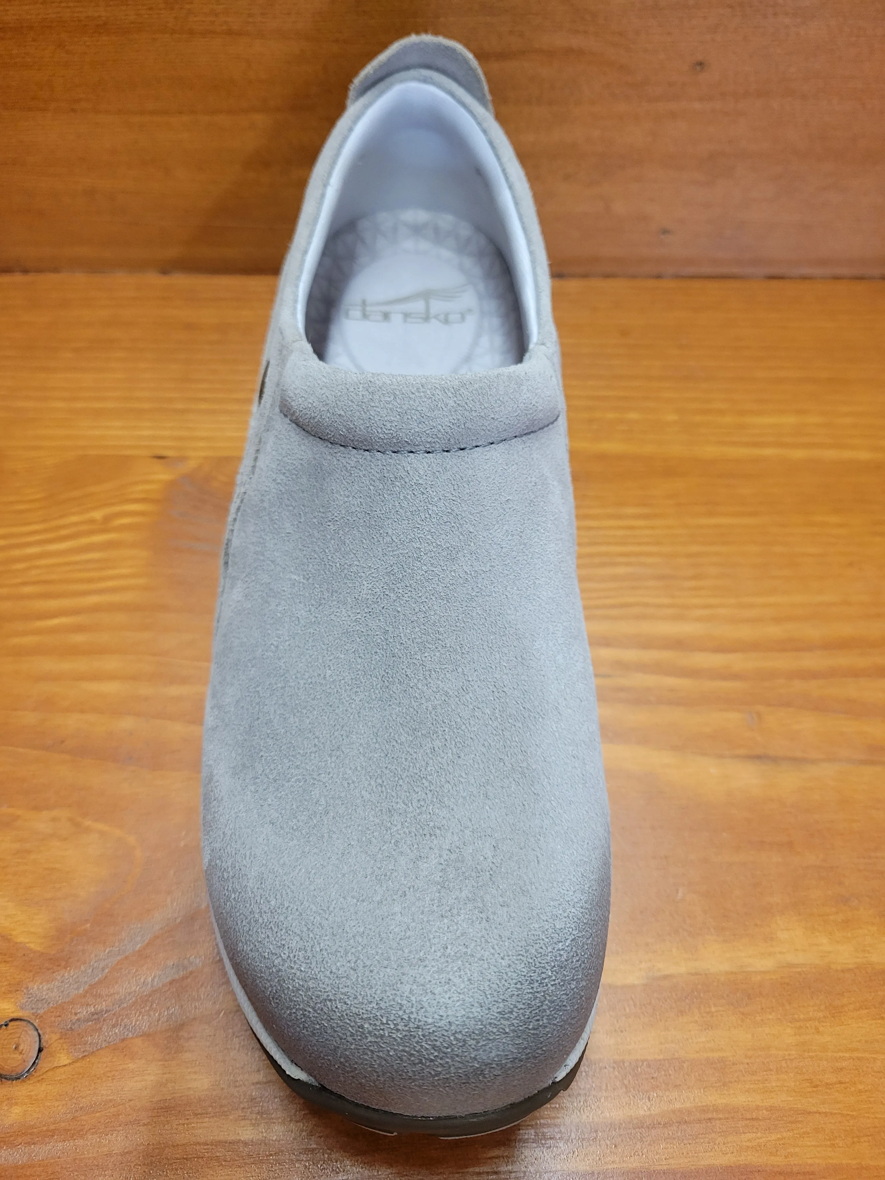Dansko Patti Taupe Burnished Suede