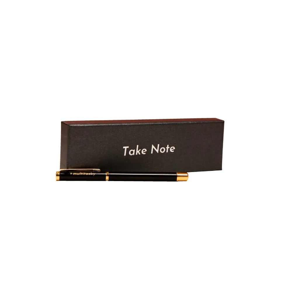 Deluxe Metal Ink Pen (with 5-pack ink refill)