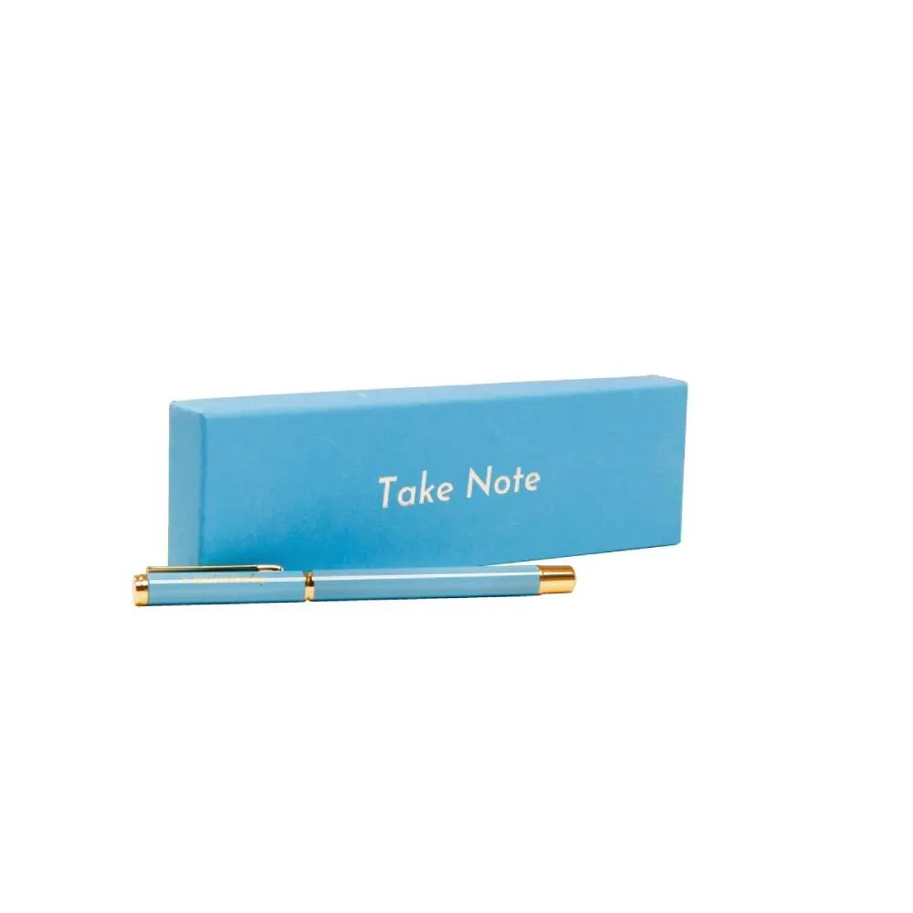 Deluxe Metal Ink Pen (with 5-pack ink refill)