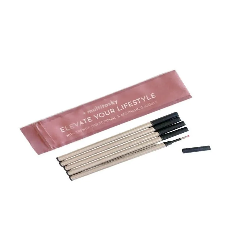 Deluxe Metal Ink Pen (with 5-pack ink refill)