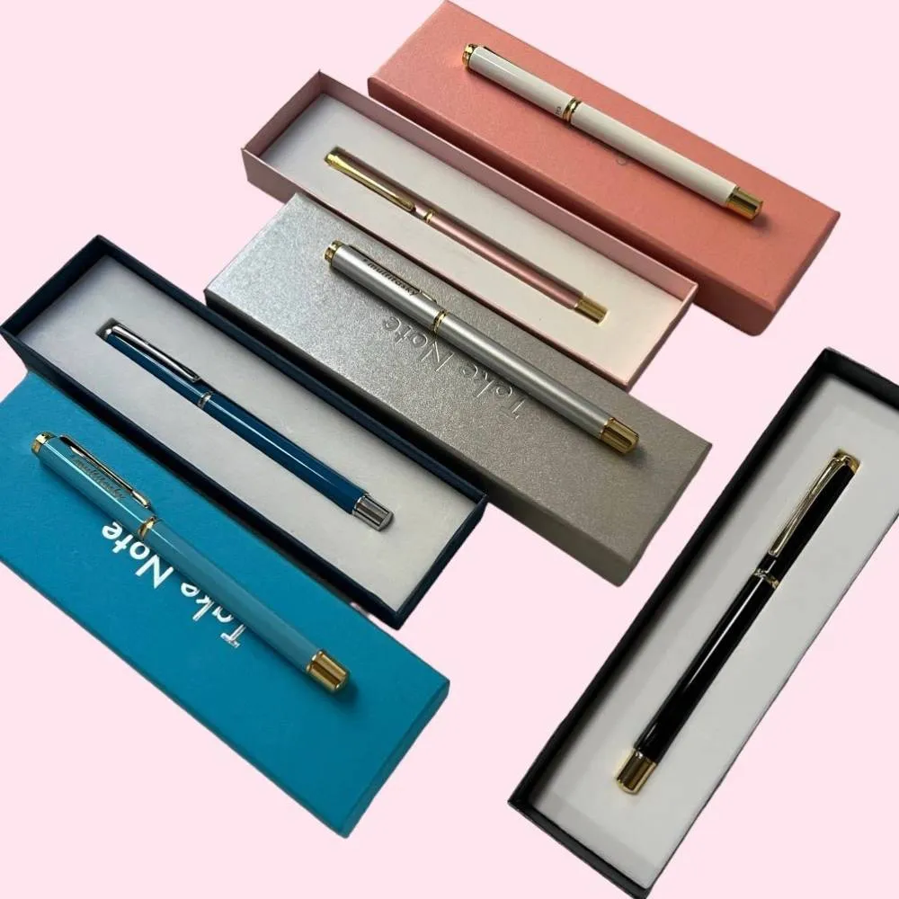 Deluxe Metal Ink Pen (with 5-pack ink refill)