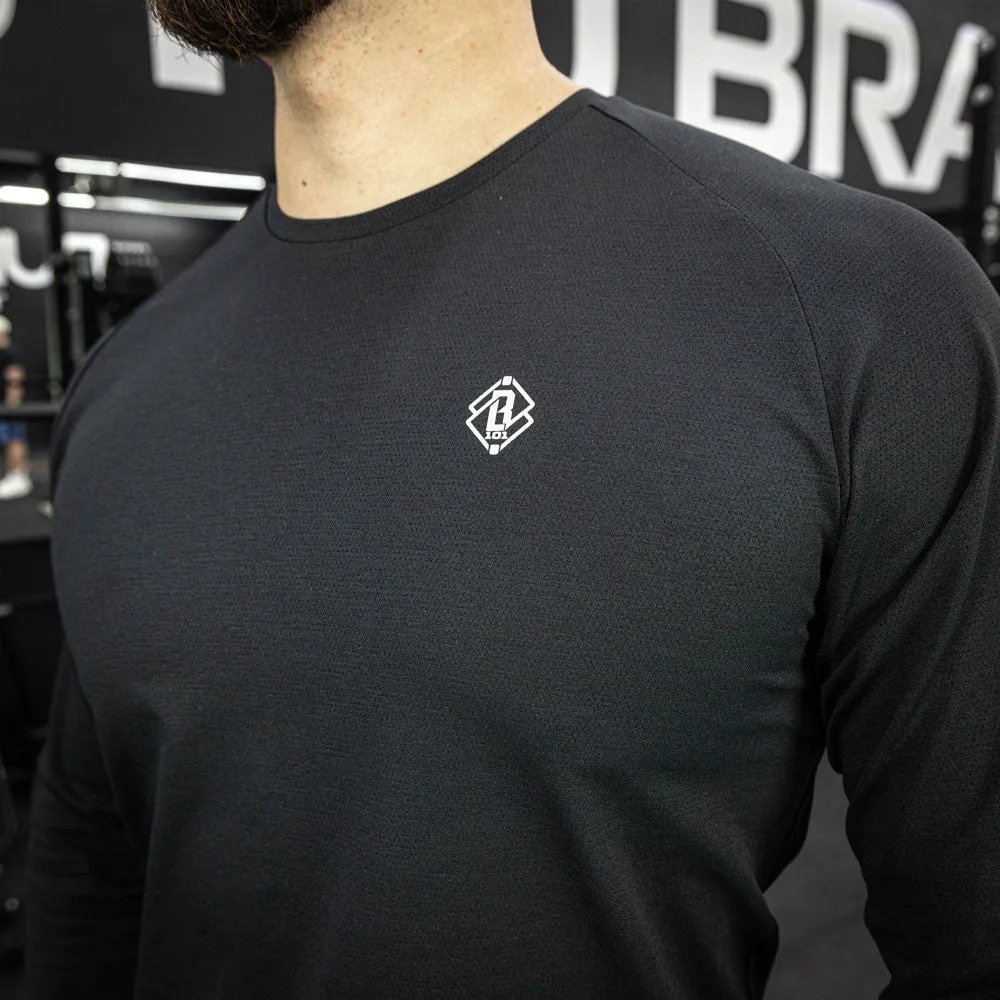 Sure! Here’s an optimized title for the e-commerce product:

Stylish Black & White Long Sleeve Shirt for Youth - Diamond Tech Design
