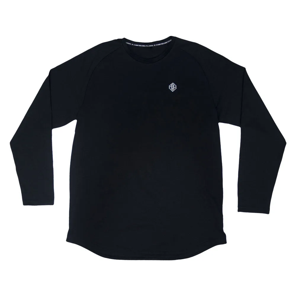 Sure! Here’s an optimized title for the e-commerce product:

Stylish Black & White Long Sleeve Shirt for Youth - Diamond Tech Design