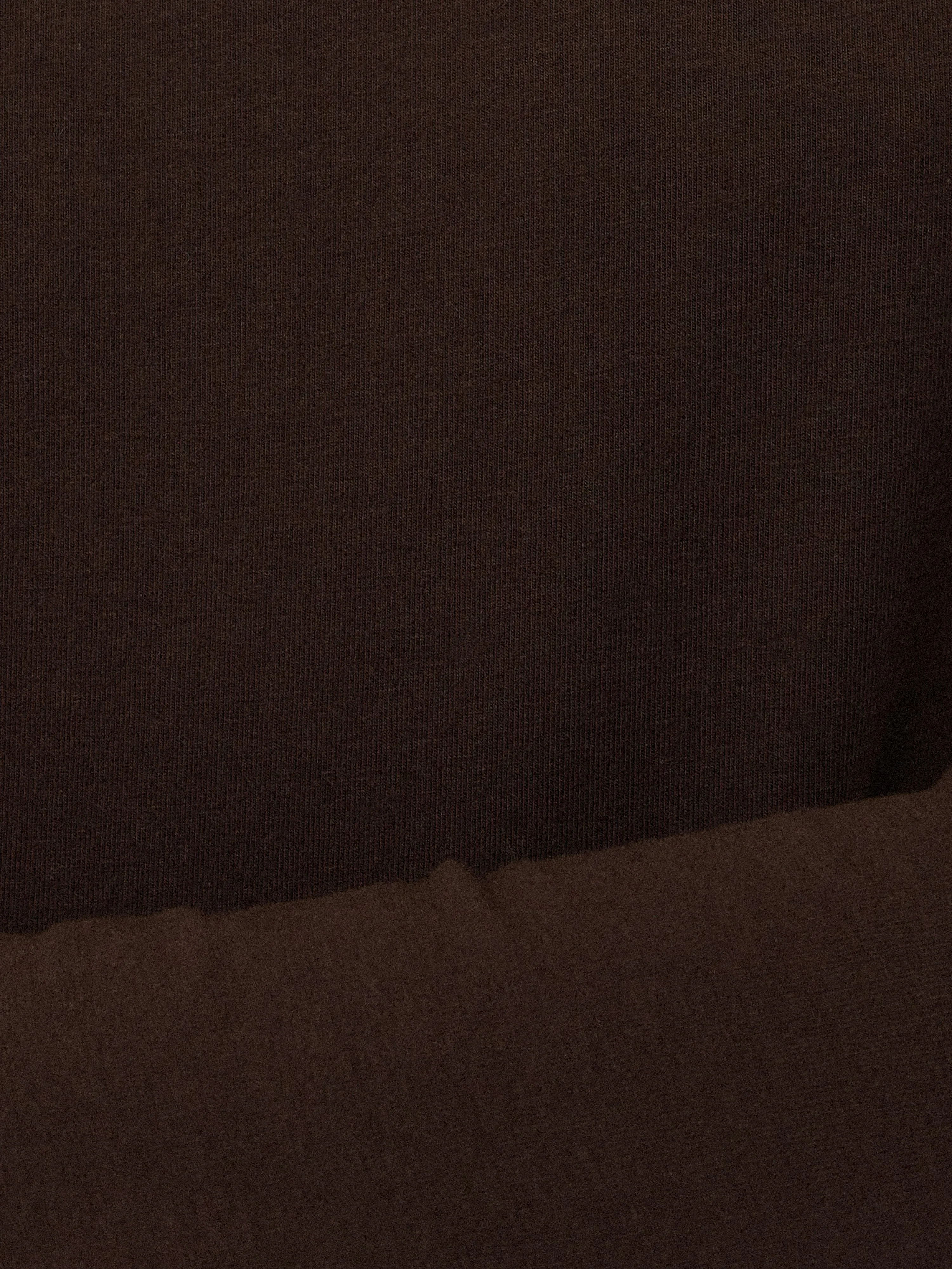 Double Front Ballet Neck Top | Brown