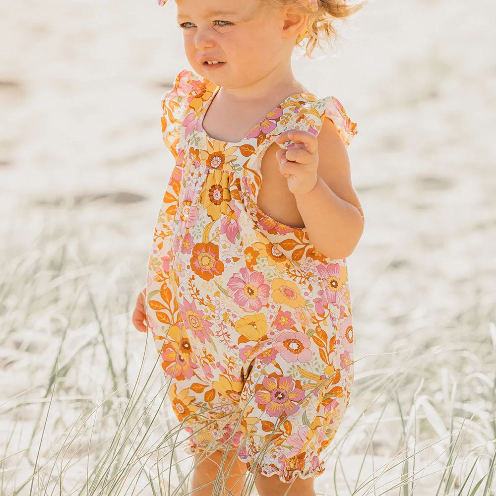 Fox & Finch Retro Print Playsuit (Size 0000-1)