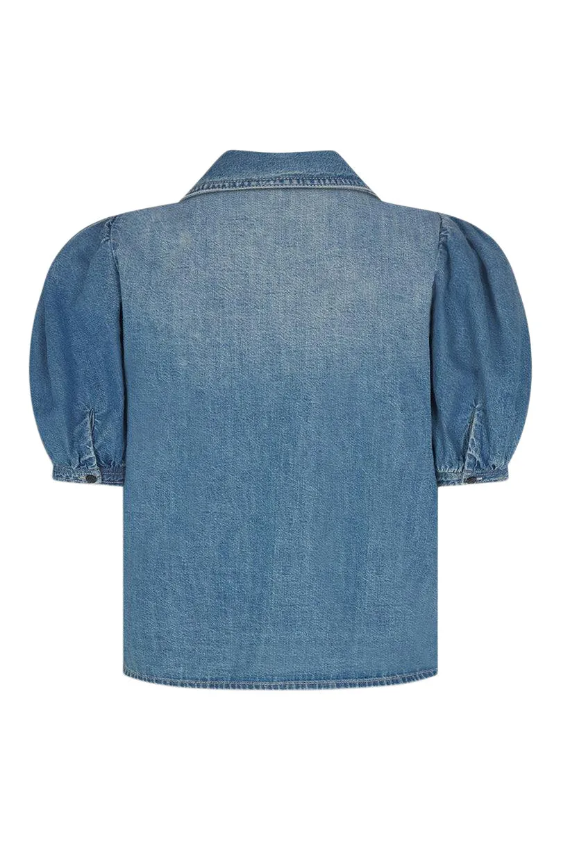 Frame Denim Sailor Blouse 
in Starlet
