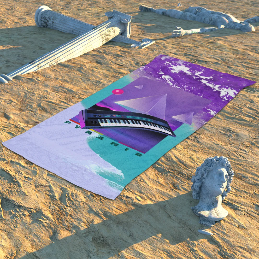 Frequency Modulation Beach Towel