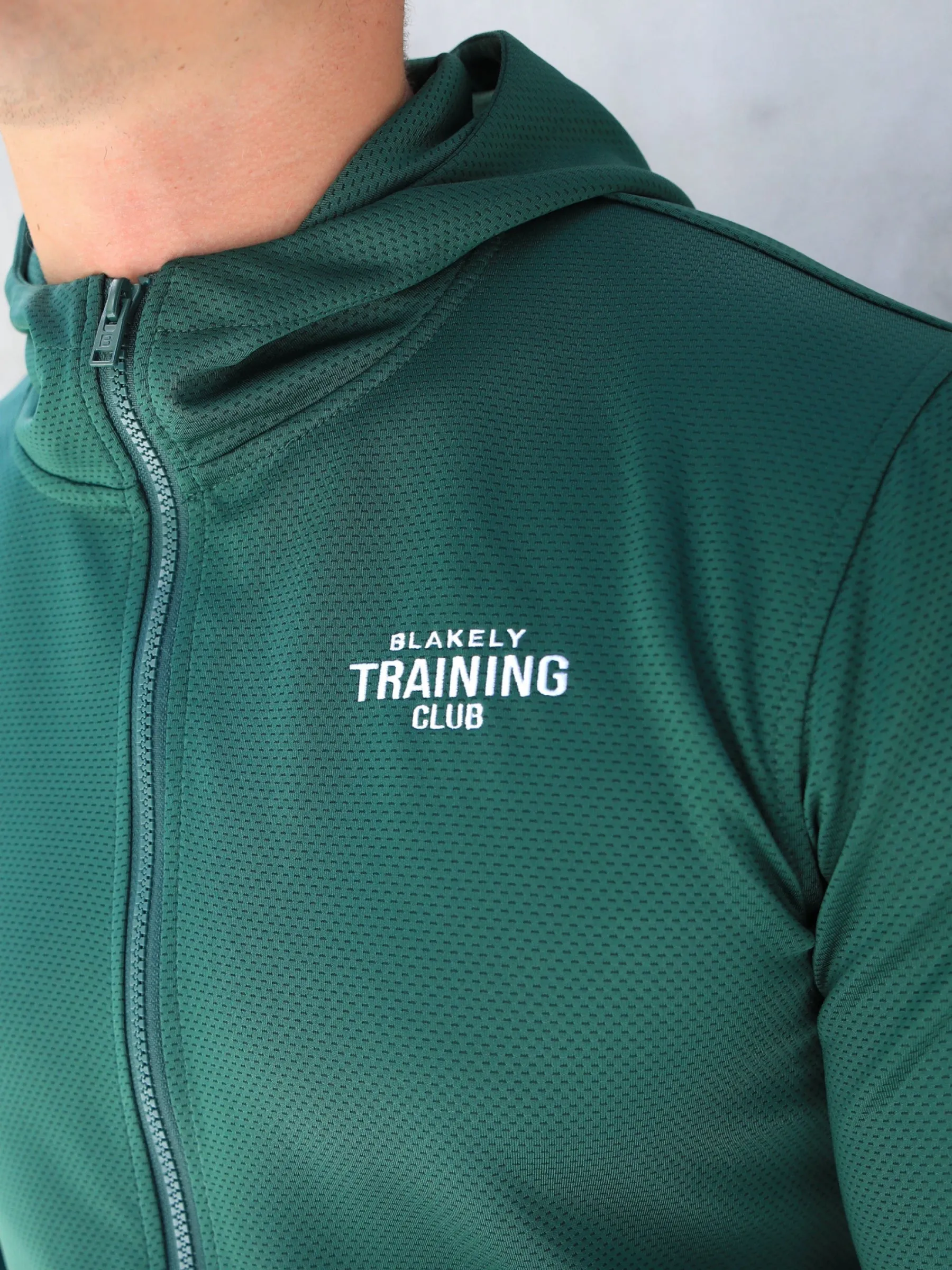 Full Zip Training Hoodie - Dark Green