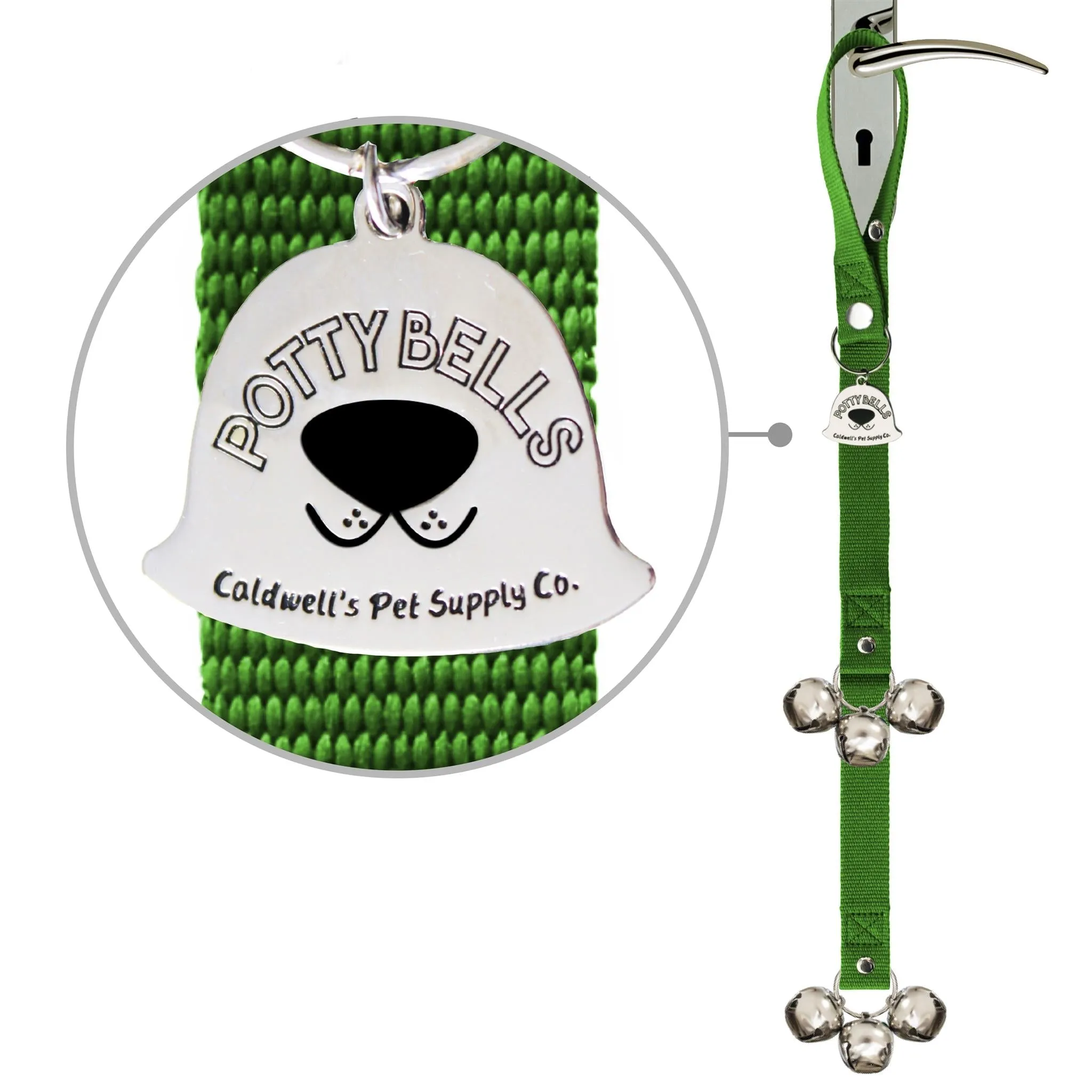Green Potty Bells