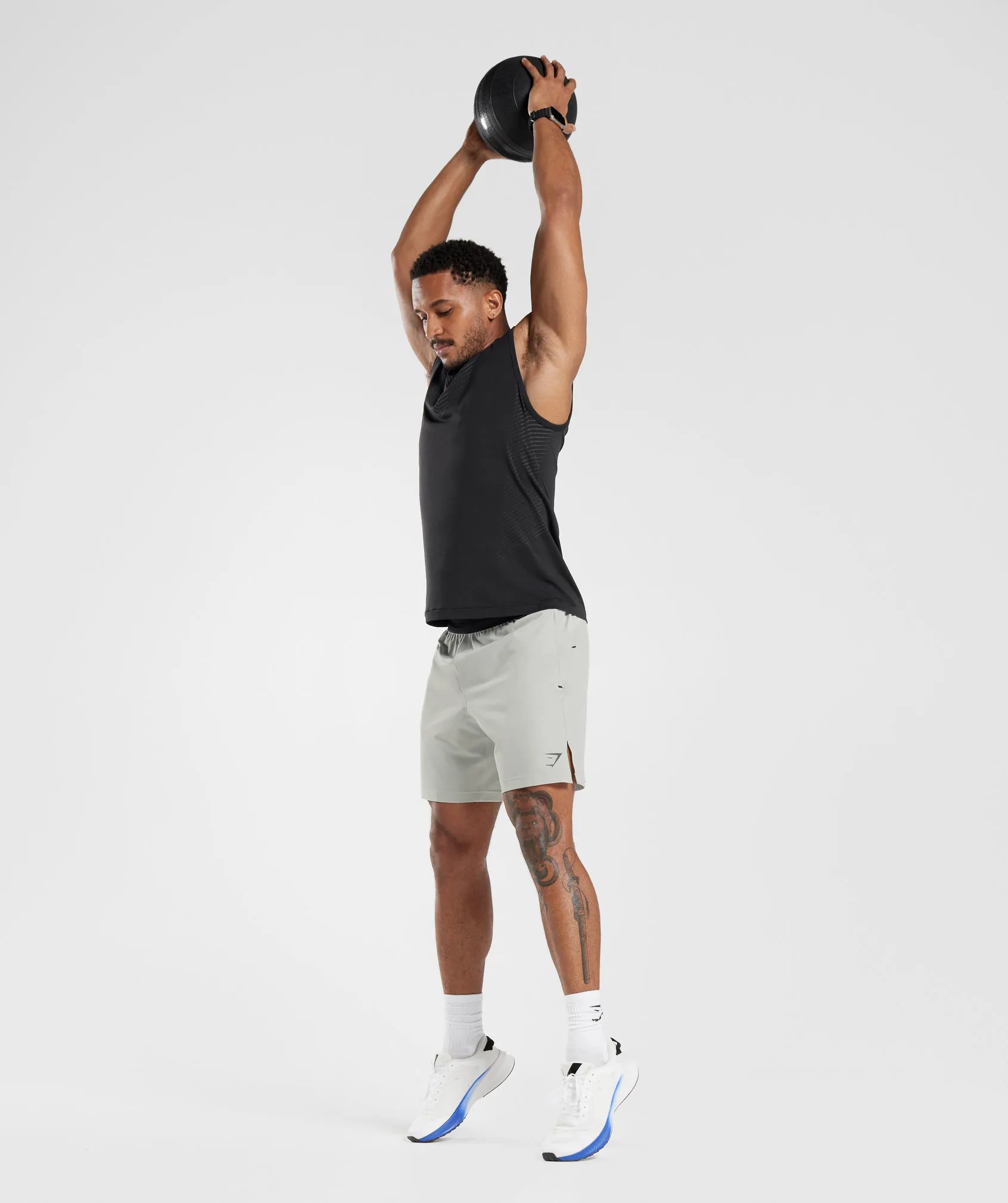 Gymshark Apex Tank - Black/Silhouette Grey