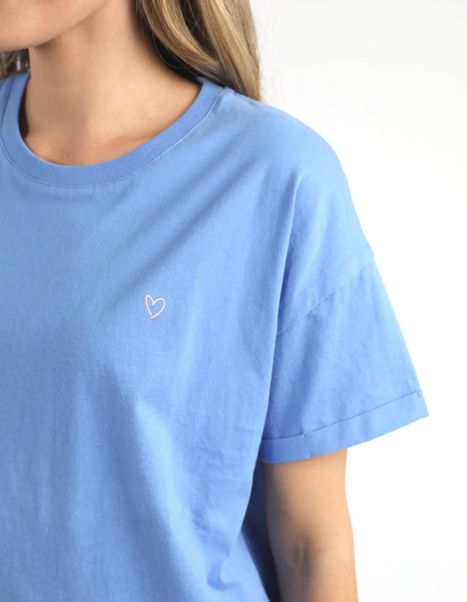 Halli Short Sleeve Tee Cerulean Blue