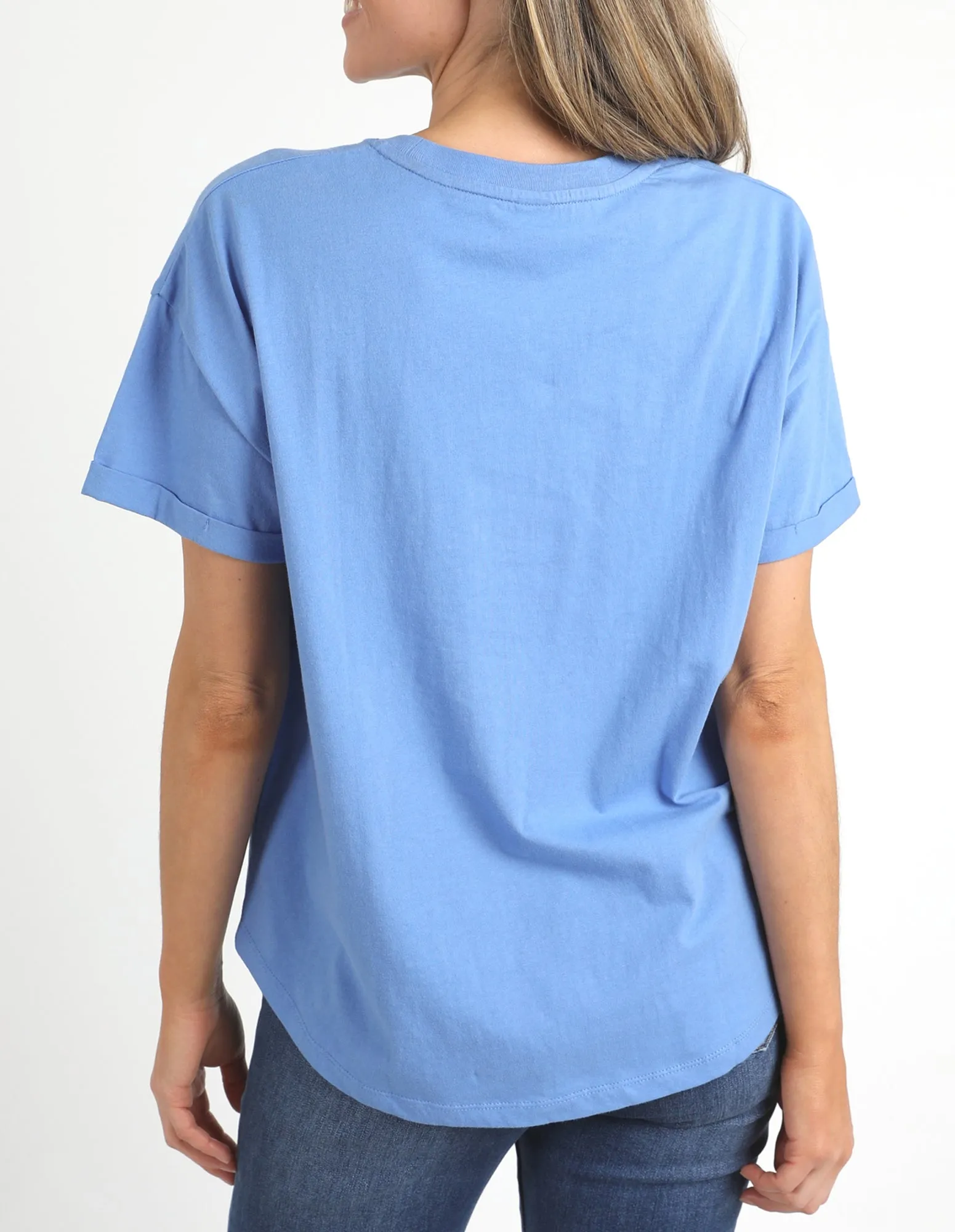Halli Short Sleeve Tee Cerulean Blue
