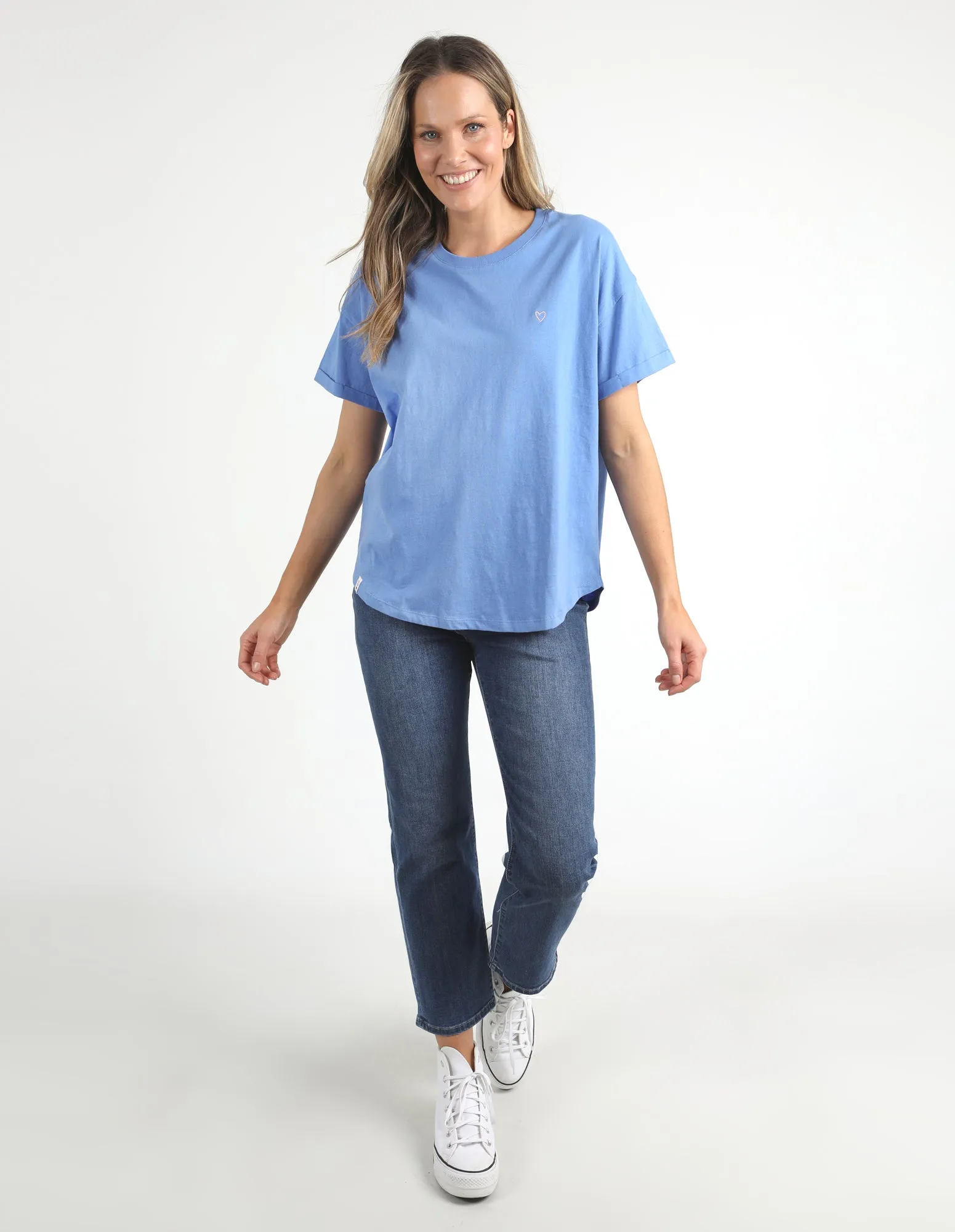 Halli Short Sleeve Tee Cerulean Blue