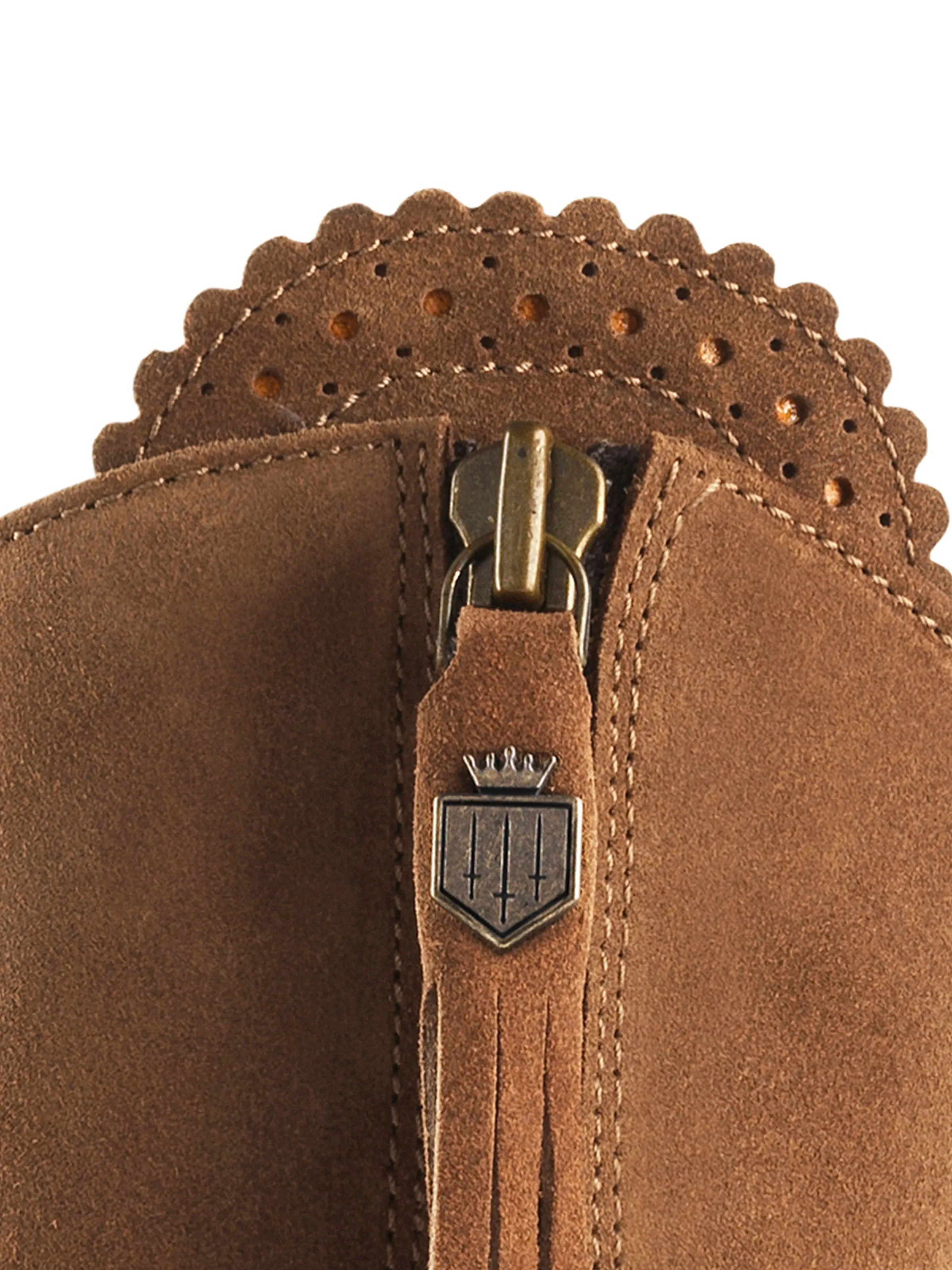 Regina Petite Tan Suede Heeled Boot (Regular Fit)