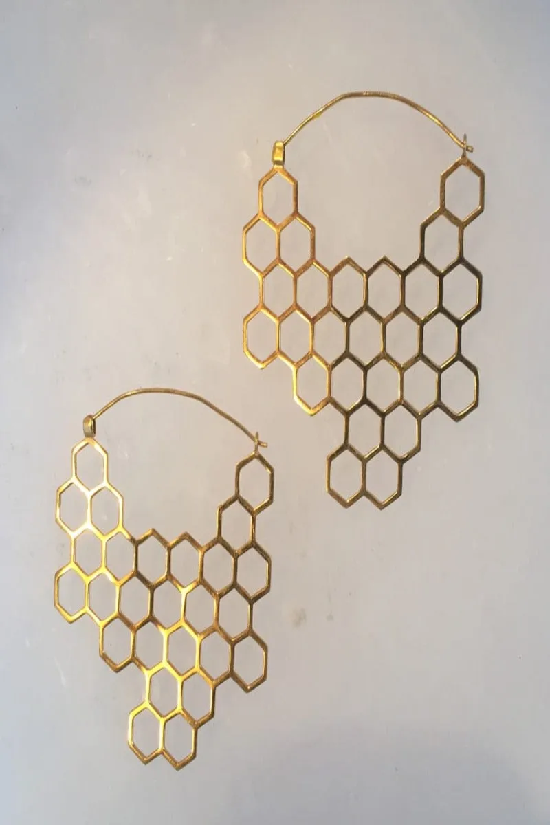 Hexagon Stability Earring - Azenya Designs