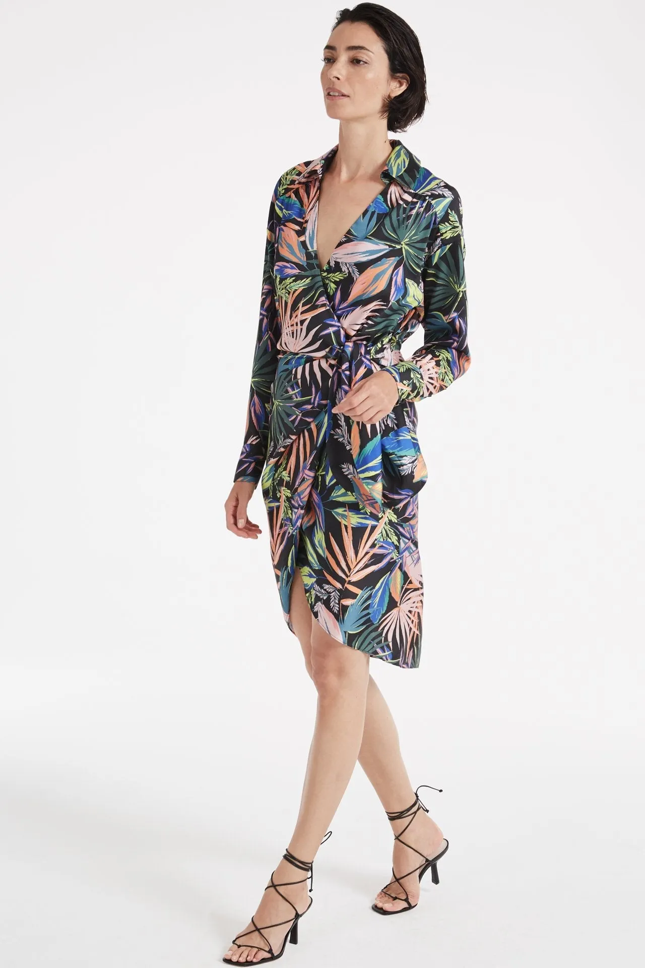 Jordan Tropical Palm Print Dress