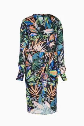Jordan Tropical Palm Print Dress