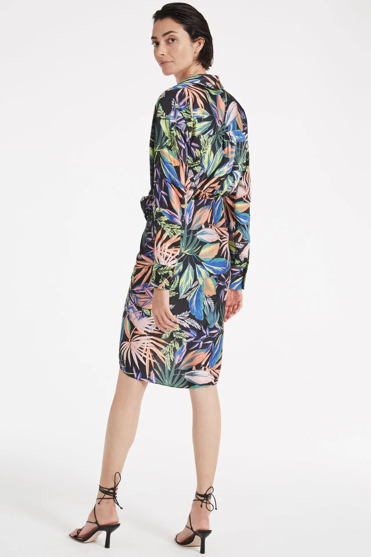 Jordan Tropical Palm Print Dress