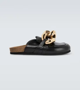 JW Anderson chain mules, black
