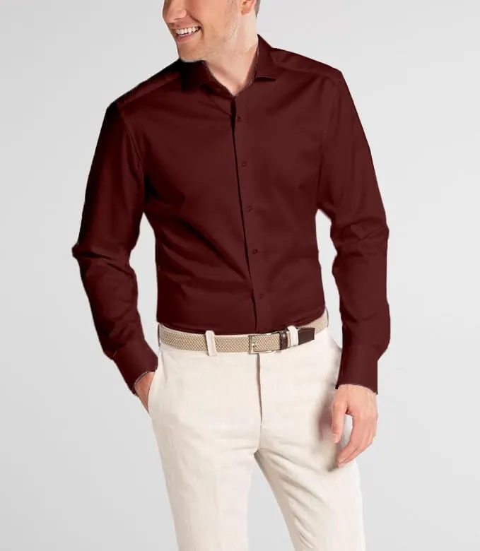 Men's Dress Shirts Formal Slim Fit Stretch Long Sleeve Button Down Shirt for Men Wrinkle Free Collar Business Shirts