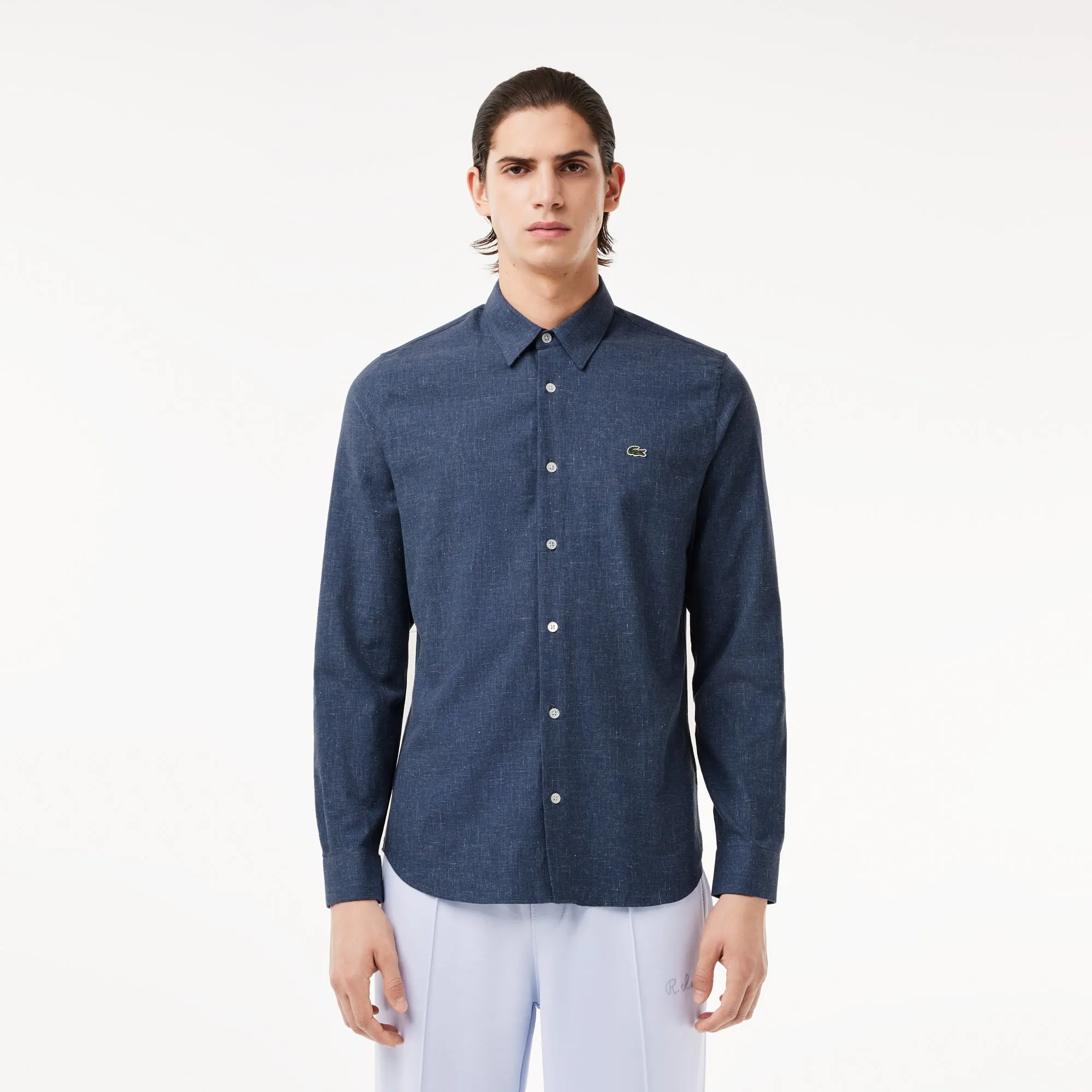 Men's Slim fit Cotton Chambray Shirt
