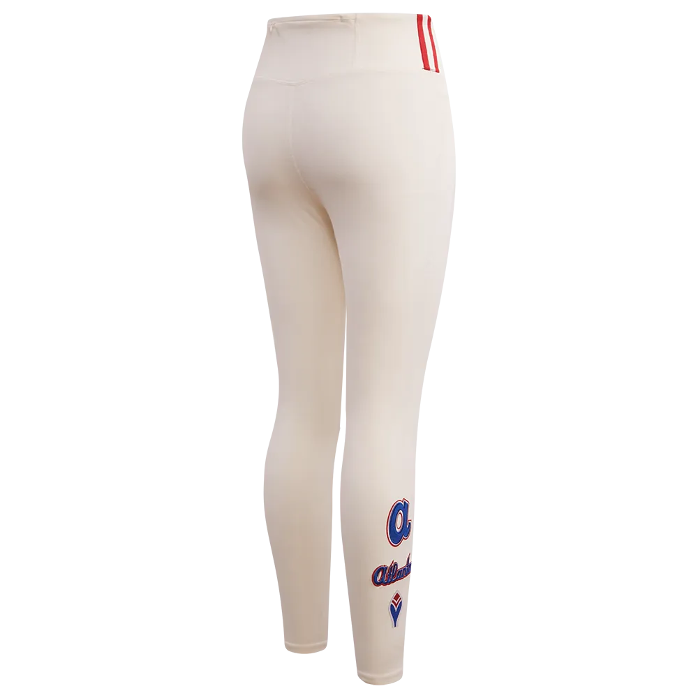 MLB ATLANTA BRAVES RETRO CLASSIC WOMEN'S JERSEY LEGGING (EGGSHELL)