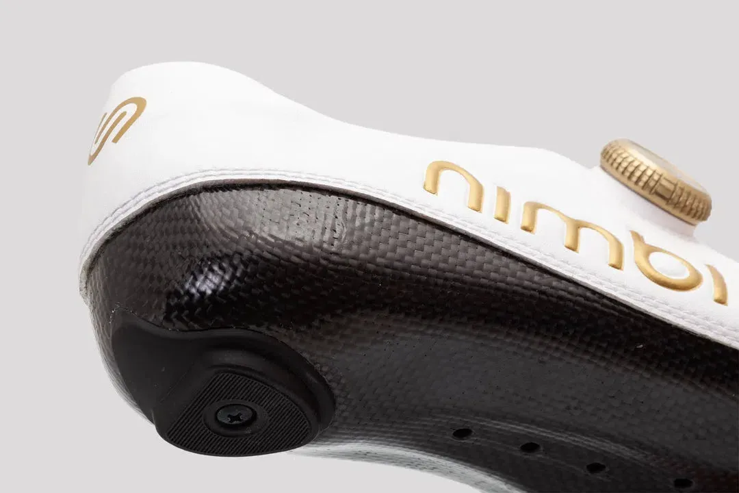 NIMBL Road Cycling Shoes Ultimate - White/Gold