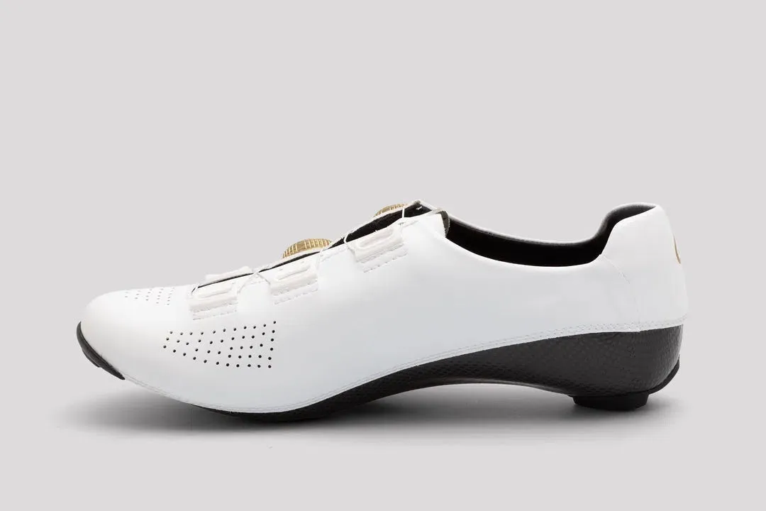 NIMBL Road Cycling Shoes Ultimate - White/Gold