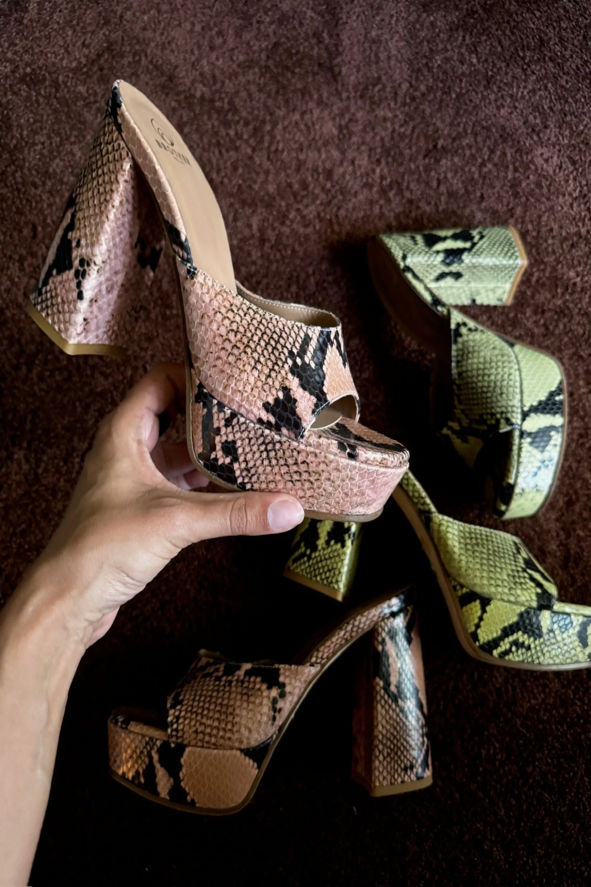 Nina Platform in Rose