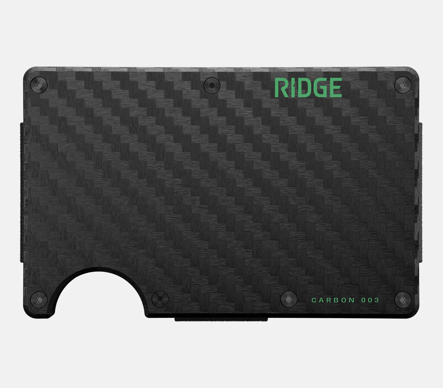 Ridge Wallet - Voodoo Green Carbon 003