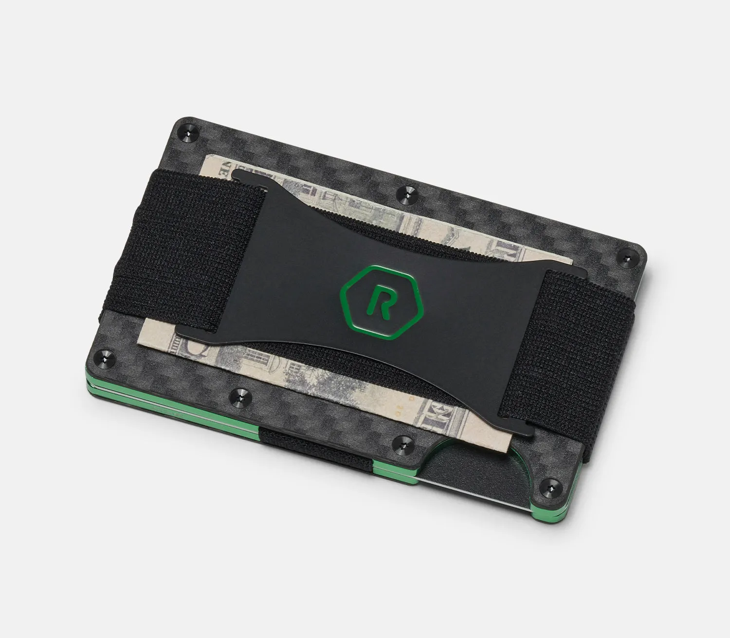 Ridge Wallet - Voodoo Green Carbon 003