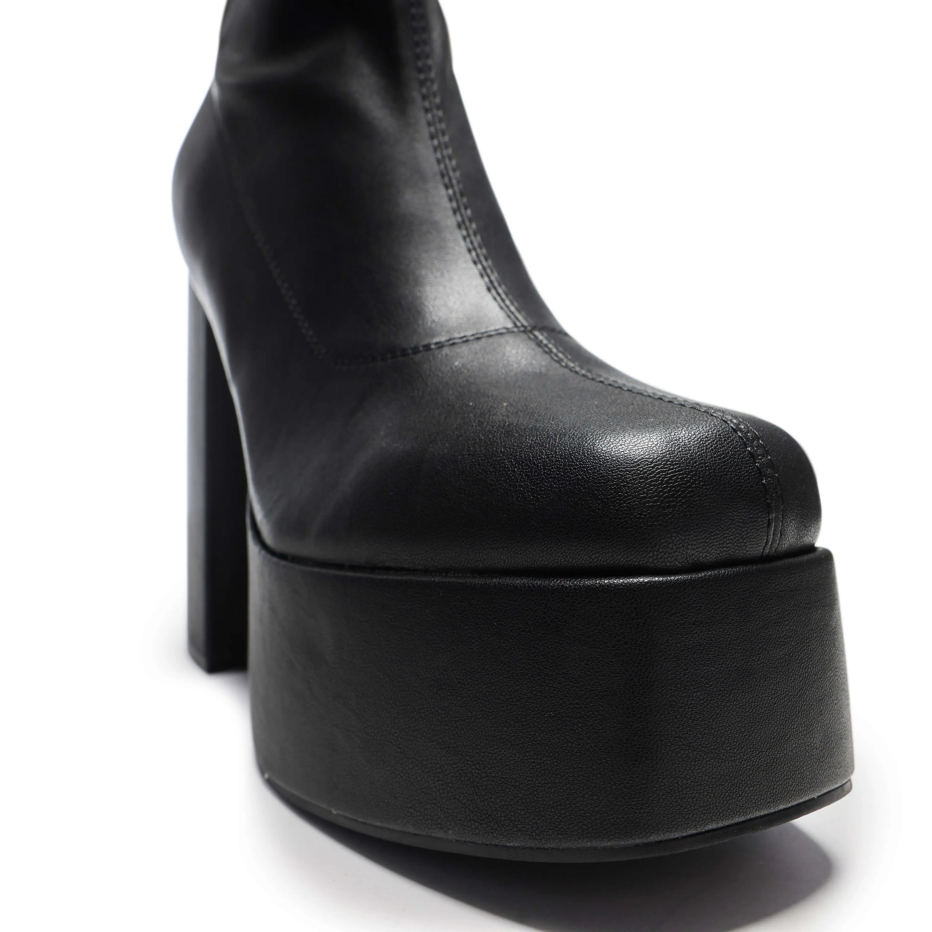 The Redemption Stretch Thigh High Boots