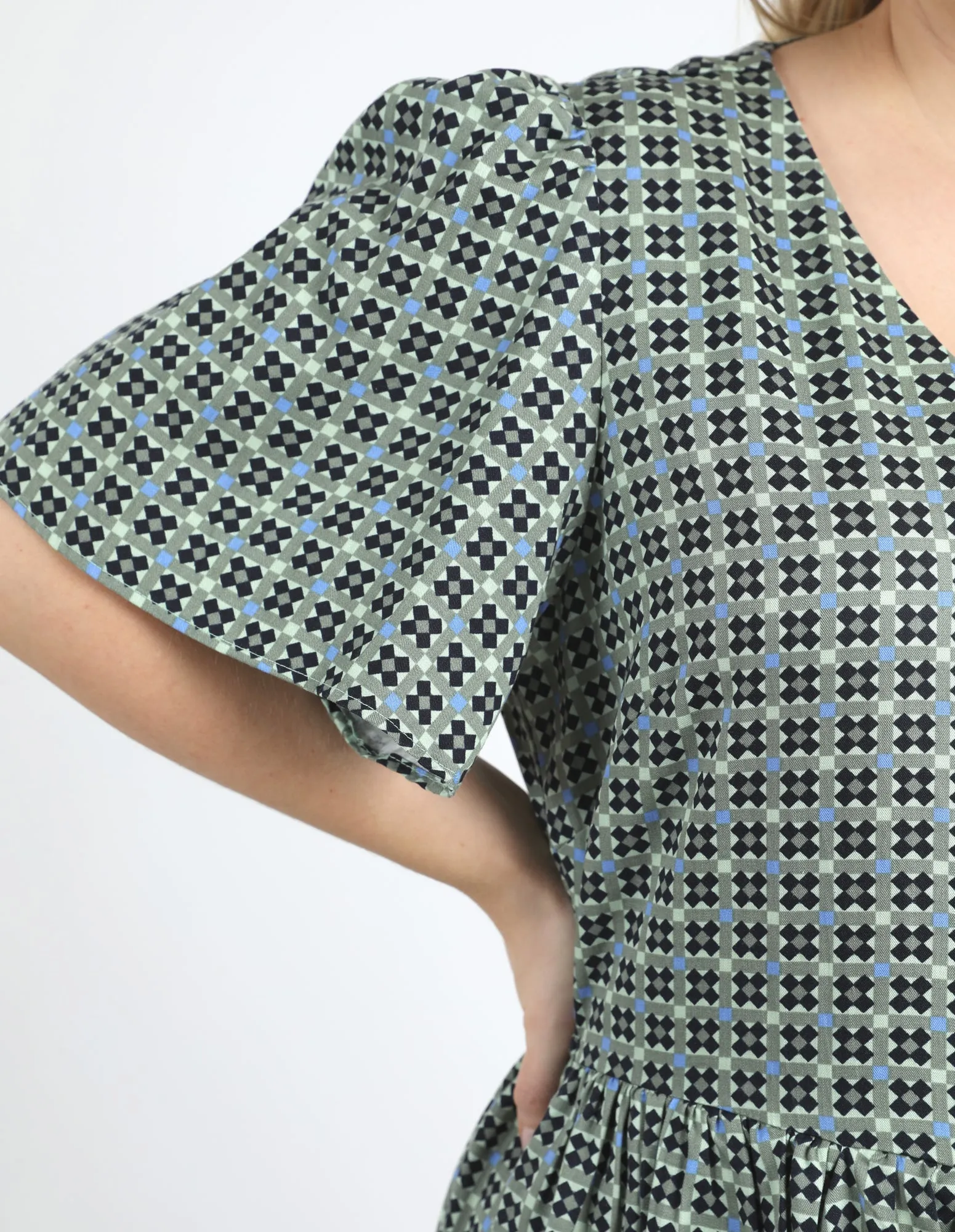 Tile Geo Dress Tile Geo Print